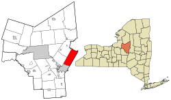 Oneida County New York incorporated and unincorporated areas Deerfield highlighted